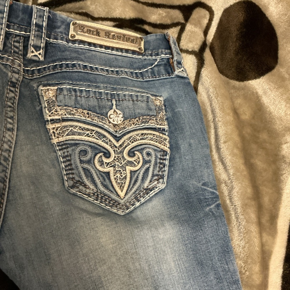 Rock Revival Shorts Womens 29 Jeans Tali Easy Bermuda Jorts Grunge Y2K